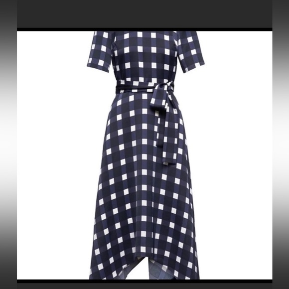 Banana Republic Gingham Midi Dress - Picture 6 of 9